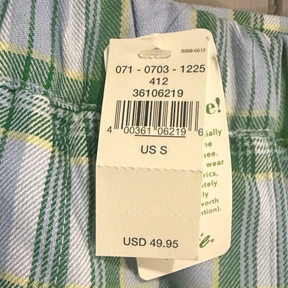 💚 Aerie Class Act Plaid Mini Skirt Blue Green Size S/P NWT - Picture 3 of 8